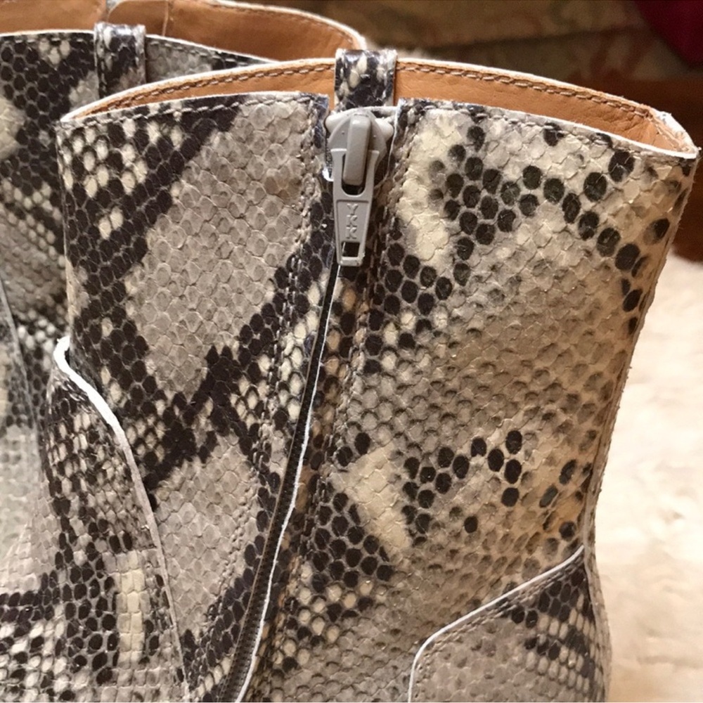 Maison Martin Margiela Python-Embossed Ankle Boot - image 5